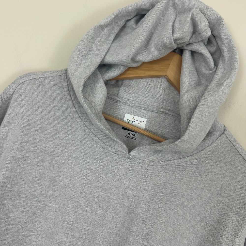 Greg Norman Soft Hoodie Gray Stretch Long Sleeve Pullover Golf Mens XL